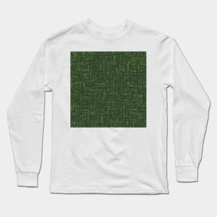 Fibre Mesh Pattern (Green) Long Sleeve T-Shirt